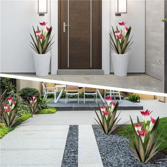 Homight Metal Agave Plant Outdoor Decoration Outdoor Garden Decoration Lily - Picture 4 of 14